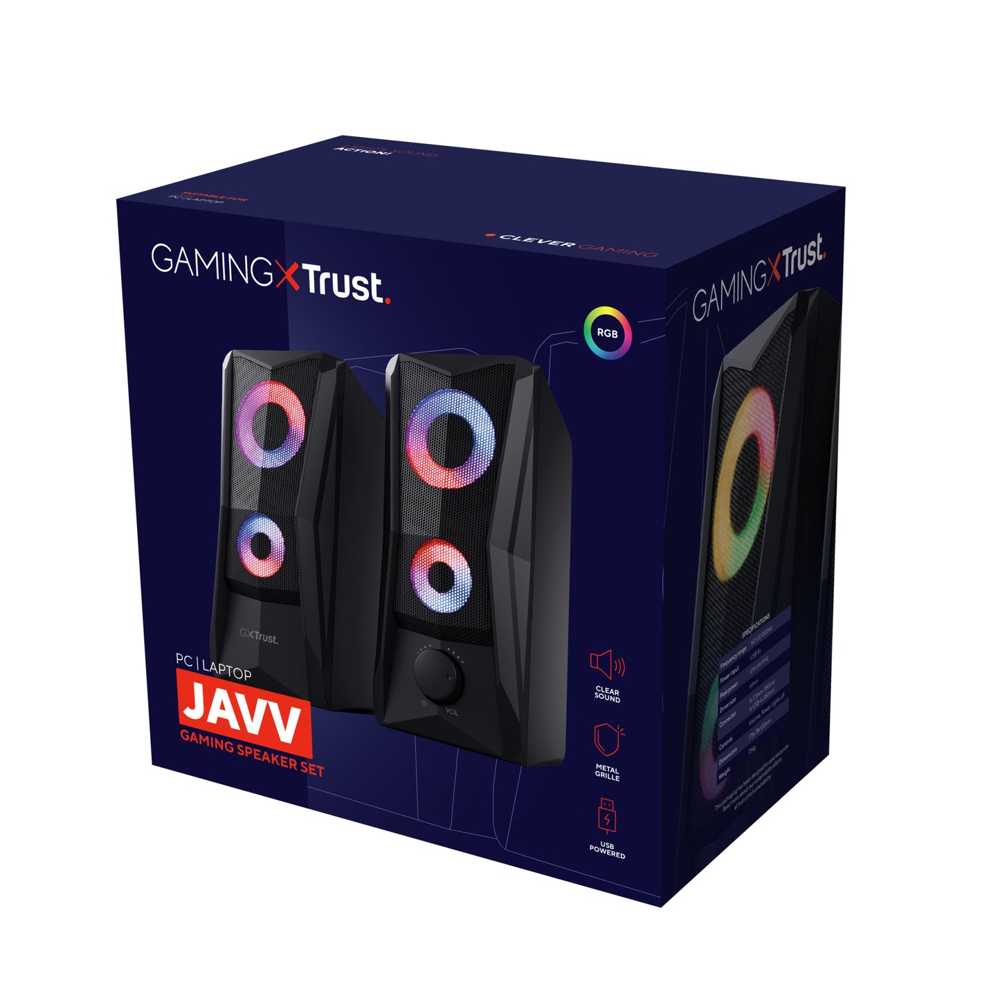 Trust GXT606B JAVV RGB SPEAKER SET BLK