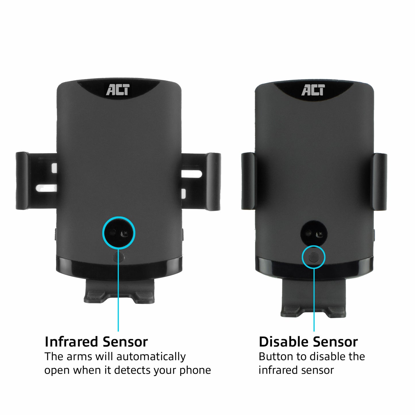 ACT Automatic smartphone car mount with wireless charging