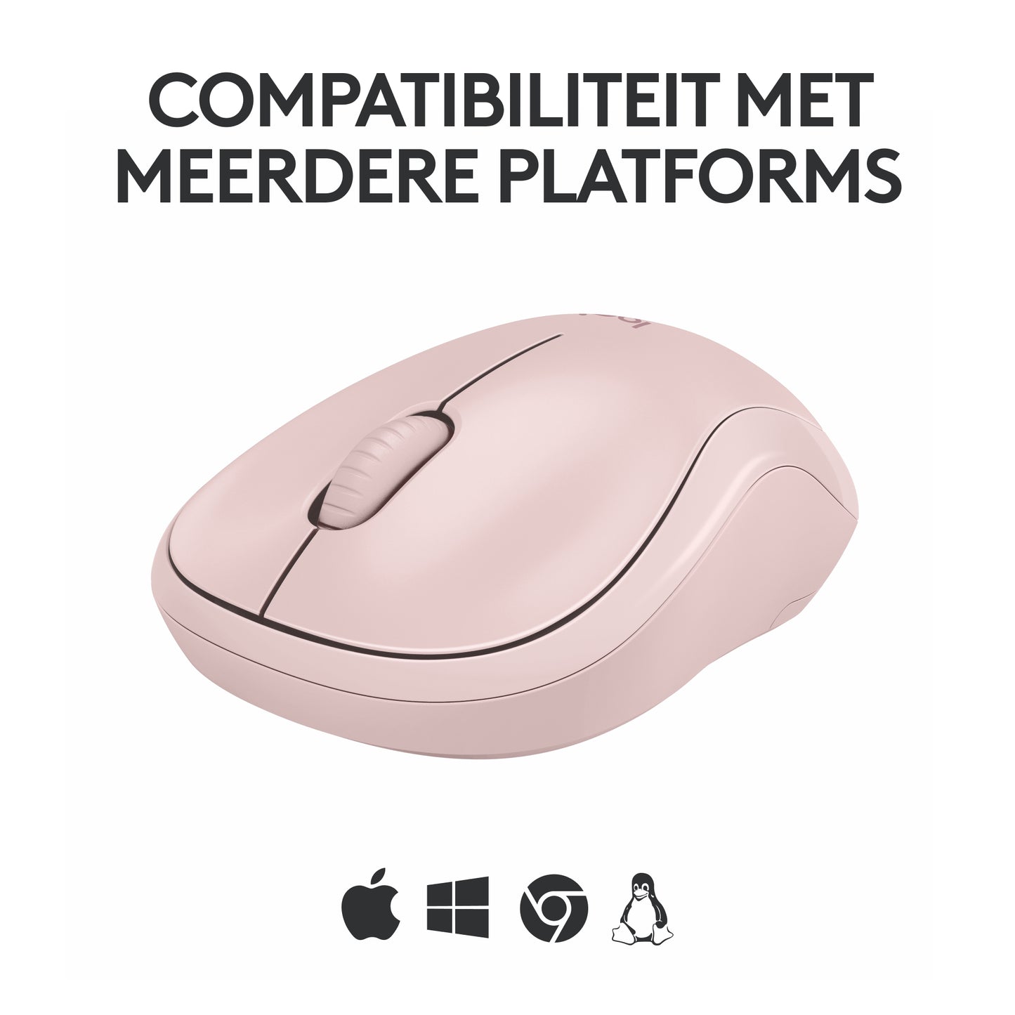 Logitech M240 Stille Bluetooth Muis, 18 maanden batterijduur, voor Windows, macOS, ChromeOS, Compatibel met PC, Mac, Laptop, Tablets - Rose