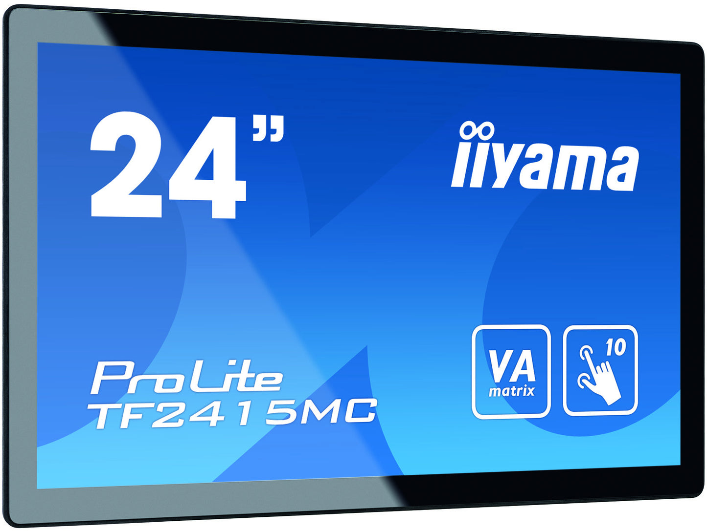 24i PCAP Bezel Free 10P Touch. 1920x1080. Anti-Fingerprint coating. VA panel. DisplayPort. HDMI. VGA. 315cd/m (with touch). 3000:1. 16ms. US