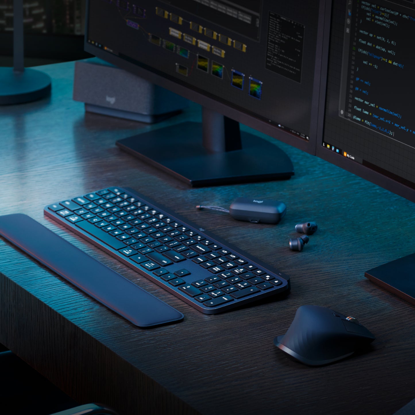 Logitech MX Keys S draadloos toetsenbord, BE Azerty, verlicht, Bluetooth, USB C oplaadbaar, voor Windows PC, Linux, Chrome, Mac
