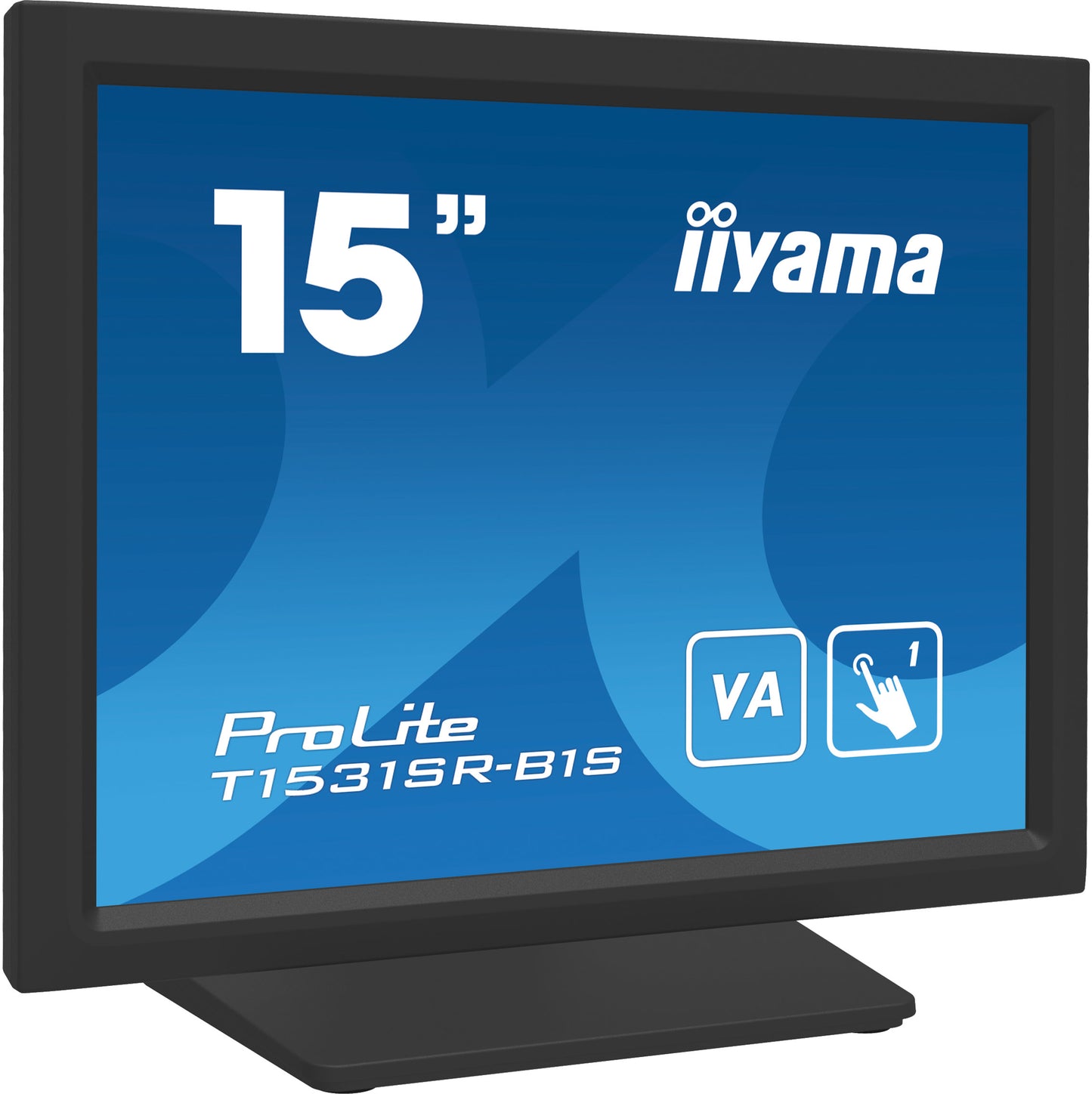 IIYAMA 15  Resistive Touch, VA-panel, 1024x768, Speakers, VGA, DisplayPort, HDMI, 300cd/m² (with touch), USB Interface, Built-In Power Adapt