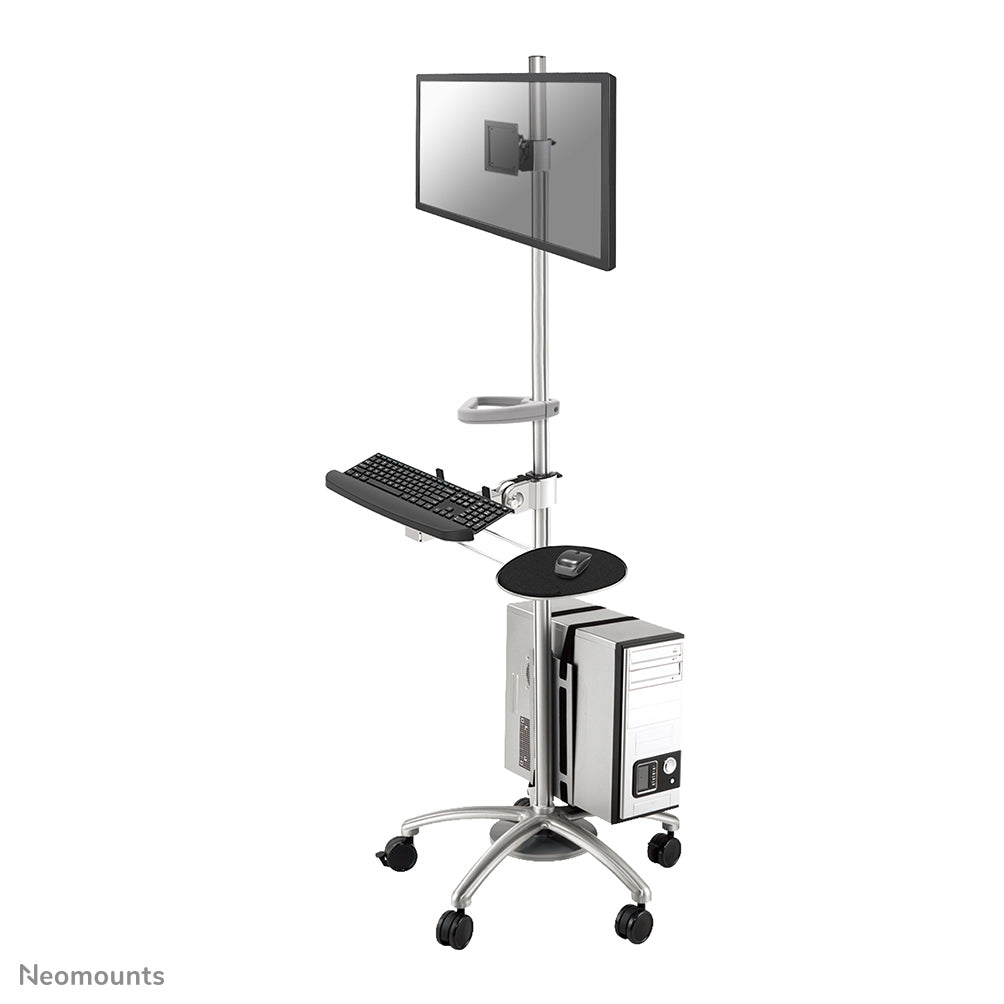 Mobile Workplace Floor Stand (monitor, keyboard/mouse & PC)