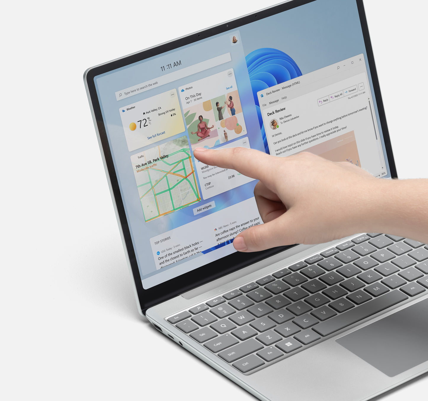 MS Surface Laptop Go 2 Intel Core i5-1135G7 12.4inch 8GB 256GB W11P Azerty Platinum