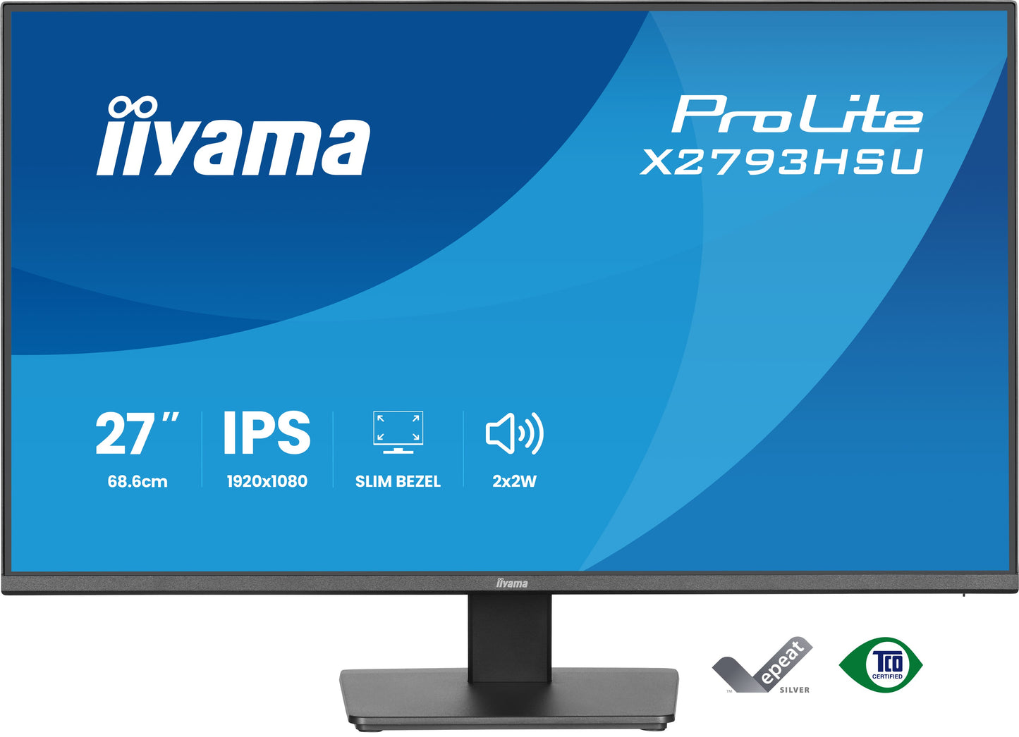 IIYAMA X2793HSU-B1 27inch IPS FHD 120Hz 350cd/m2 1ms 1500:1 HDMI DP 2xUSB 2.0 Speakers