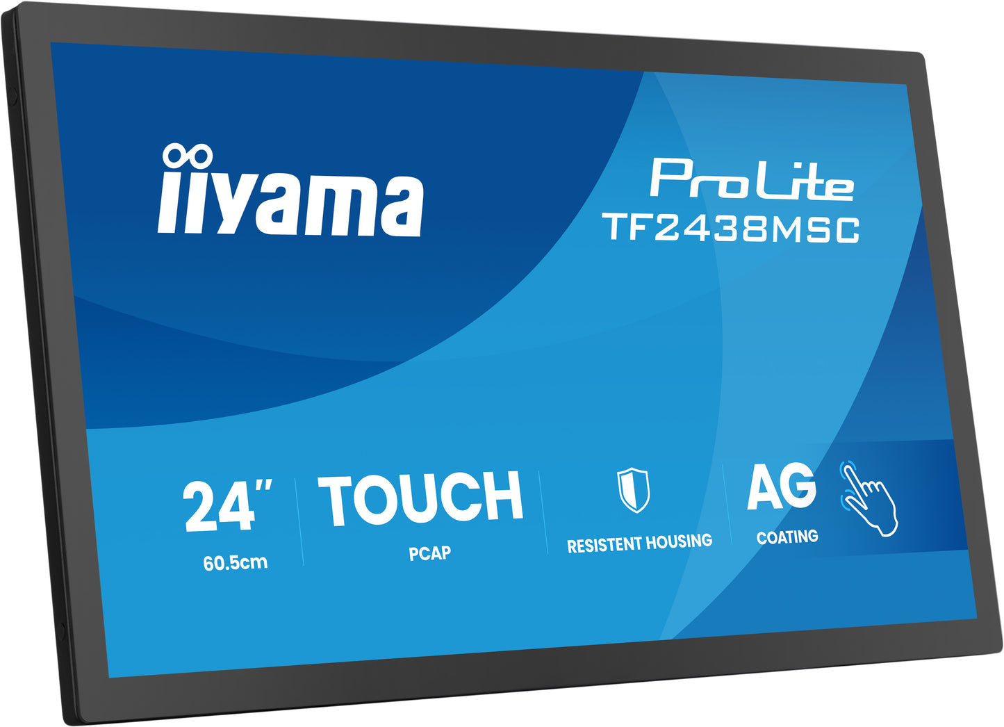 24iWIDE LCD Bonded DeepContrast Projective Capacitive Bezel Free 10-Points Touch Screen 1920 x 1080 120 Hz IPS panel LED Bl. Flat BezelFree