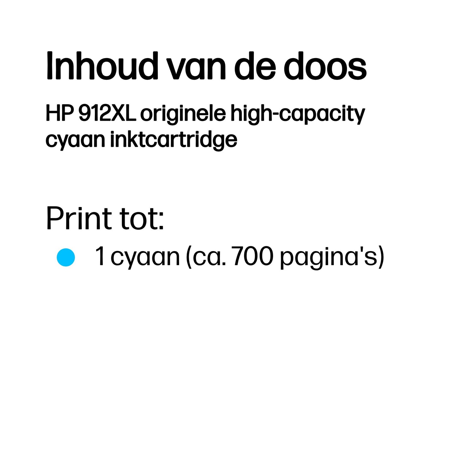 HP 912XL High Yield Cyan Original Ink Cartridge
