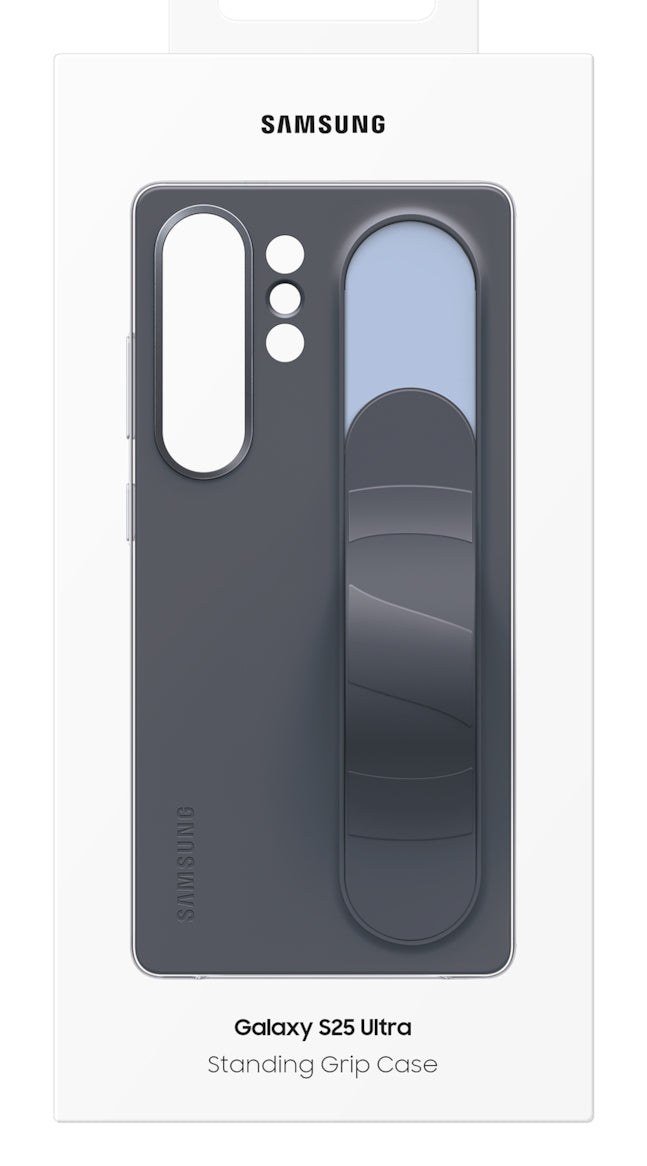Samsung Standing Grip Case Zwart Samsung Galaxy S25 Ultra