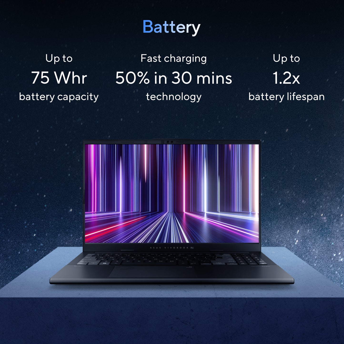 Vivobook Pro 15 OLEDN6506CU-MA040WS-BE, 15.6 3K OLED 120Hz, Intel Core Ultra 9 285H, 24GB DDR5, 1TB M.2 NVMe PCIe 4.0 SSD, GeForce RTX 4050