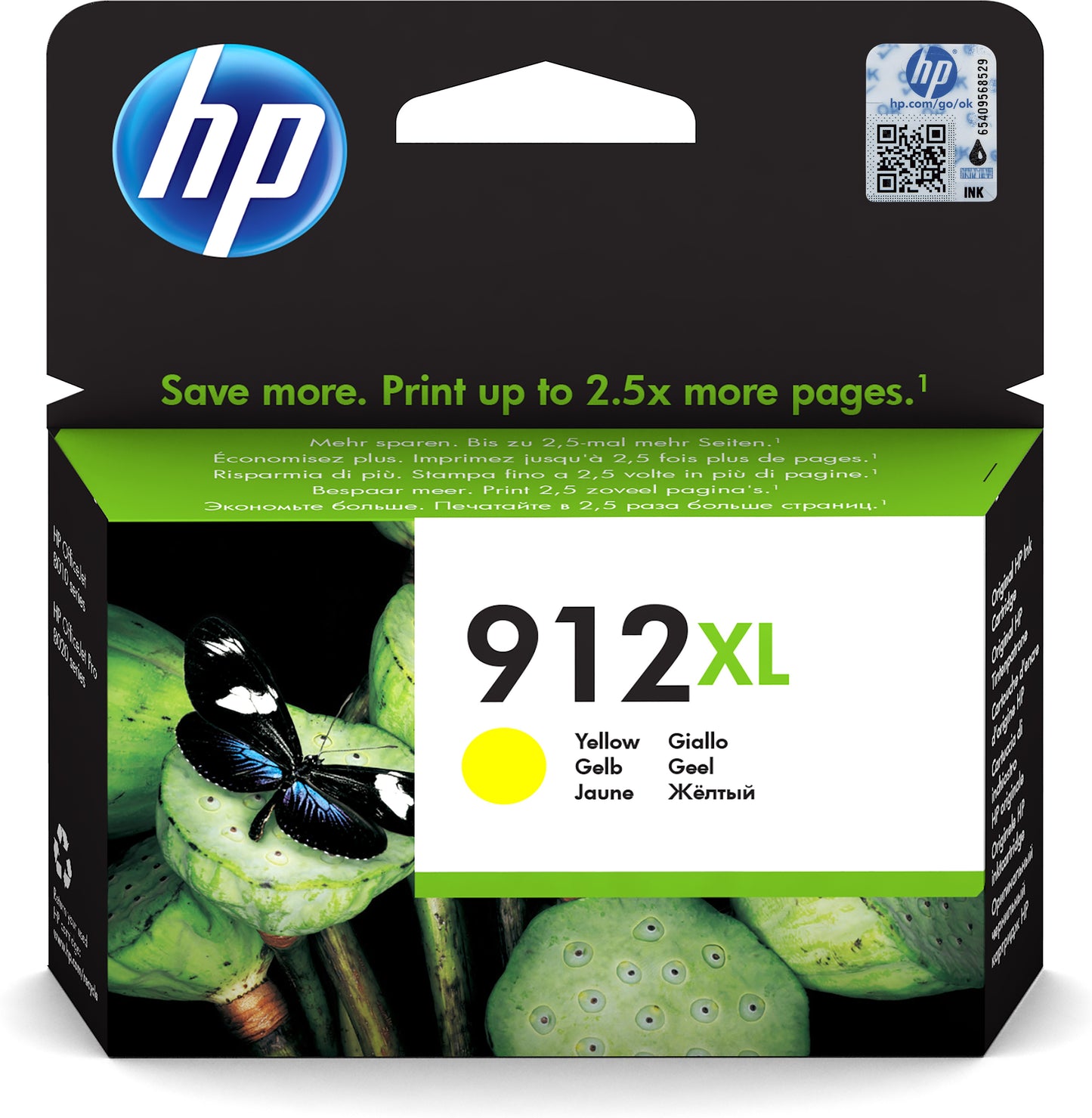 HP 912XL INKTCARTRIDGE GEEL