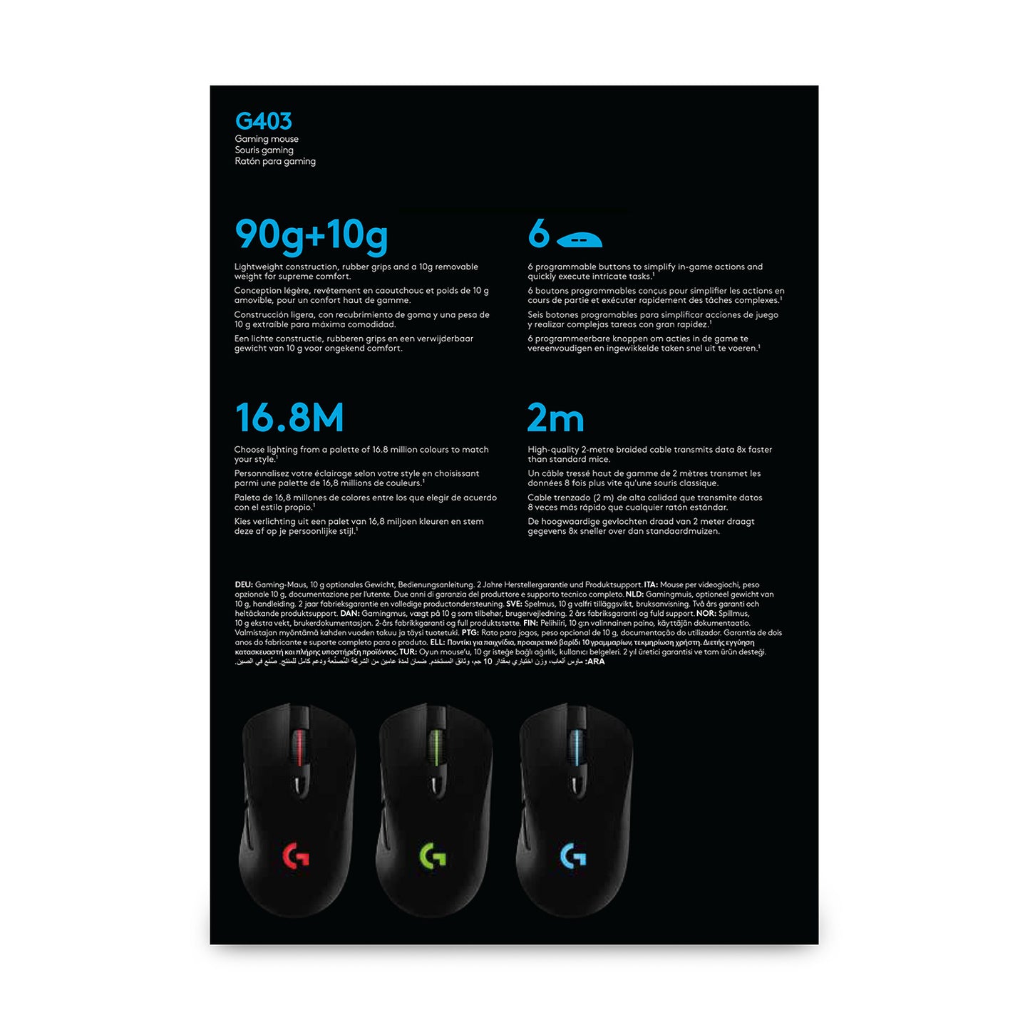 Logitech Hero Gaming Mouse G403