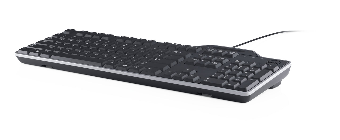 UK/Irish (QWERTY) Dell KB-813 SmartcardReader USB Keyboard Black