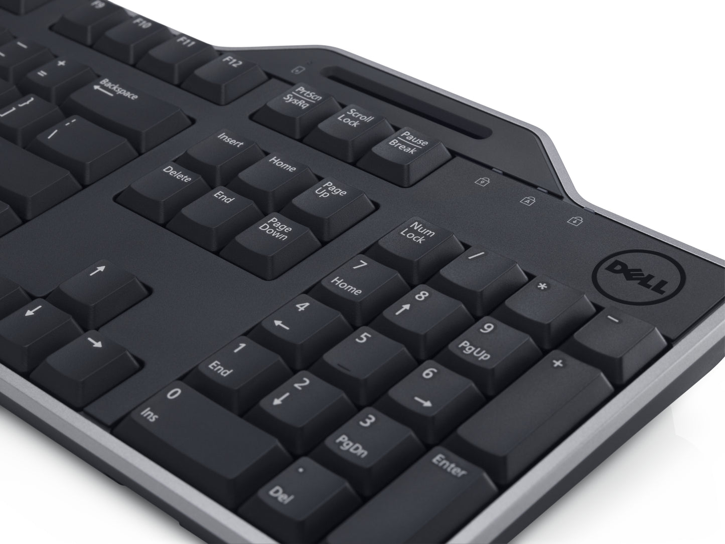 UK/Irish (QWERTY) Dell KB-813 SmartcardReader USB Keyboard Black