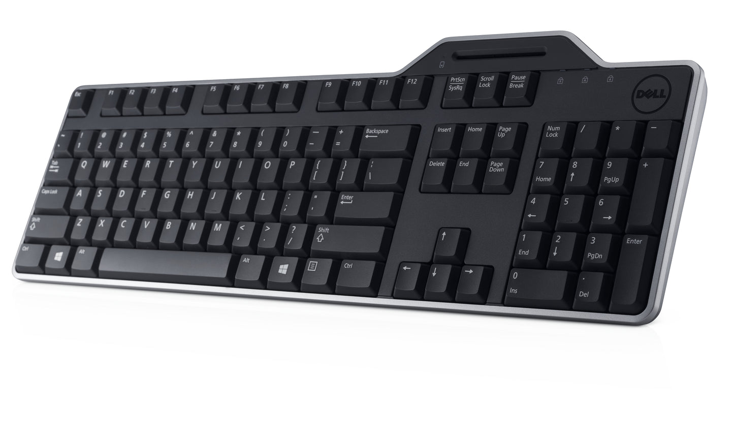 UK/Irish (QWERTY) Dell KB-813 SmartcardReader USB Keyboard Black