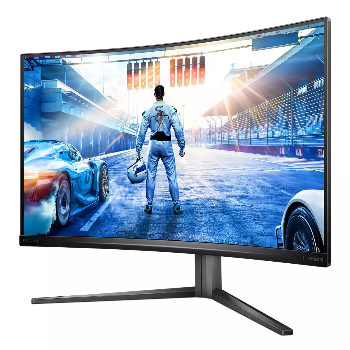 Philips 32 CURVE QHD VA, 240Hz, 1 ms, 2560x1440, Wid 16/9, 2xDP-2xHDMI, Brightness 500 cd/m², Contrastratio 4000:1, Viewing angle 178 /178