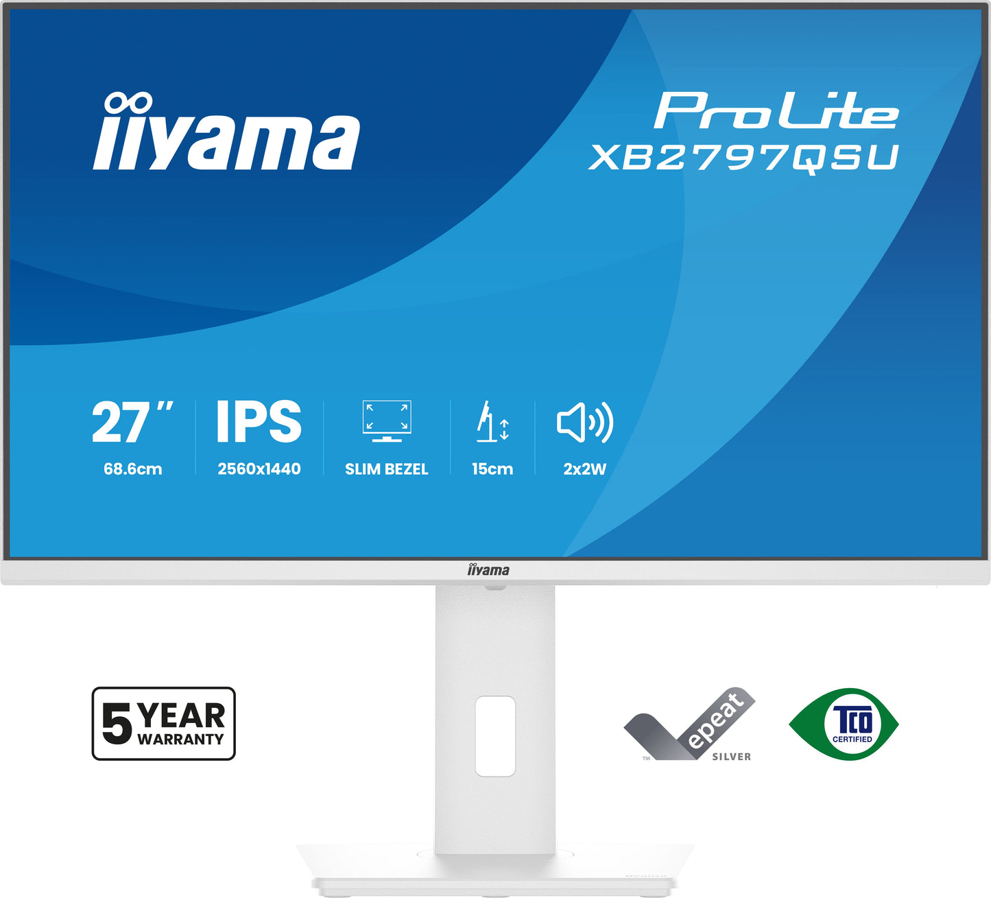 Iiyama XB2797QSU-W1 27W LCD Business QHD IPS