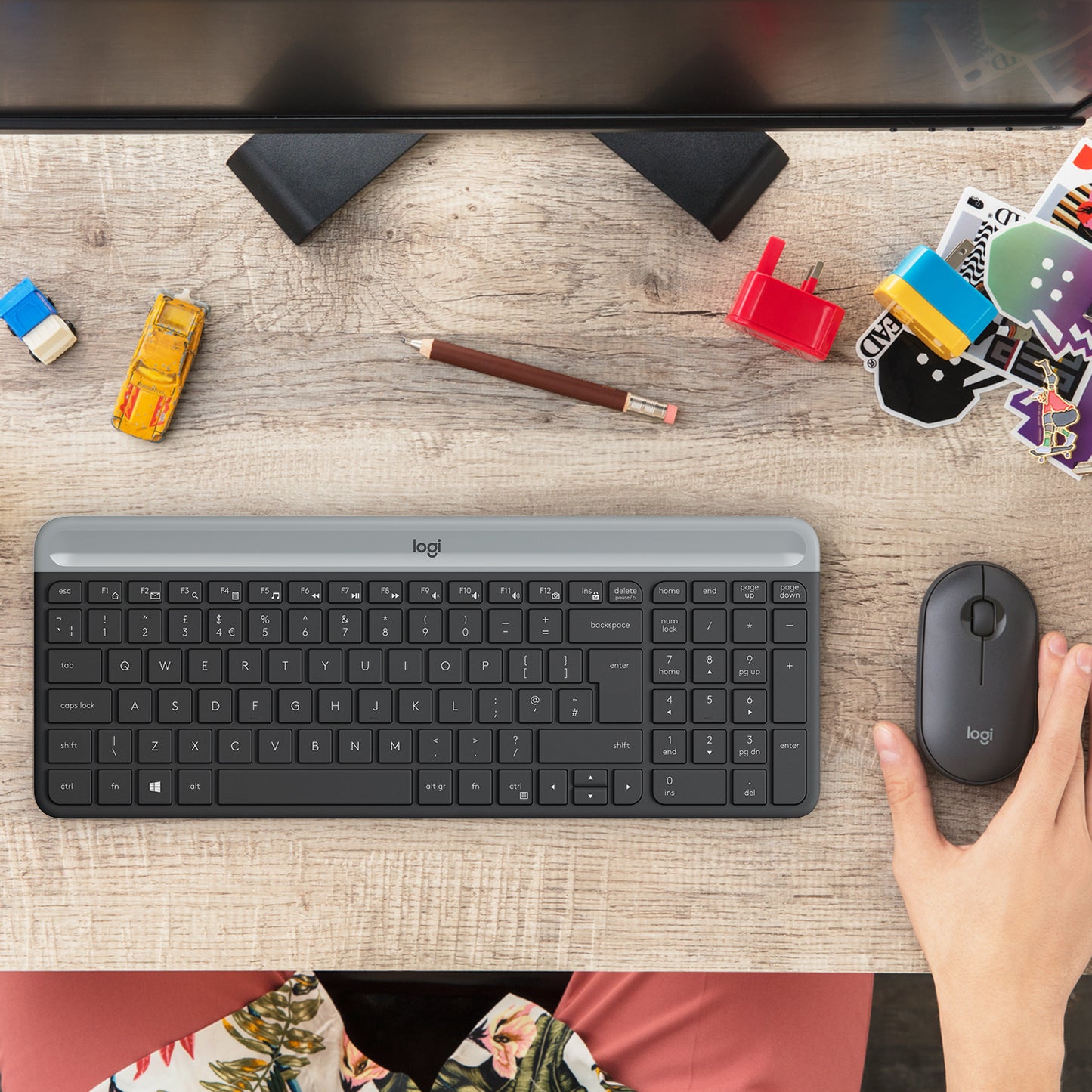 Slim Wireless Keyboard and Mouse Combo MK470 - GRAPHITE - US INTL - INTNL