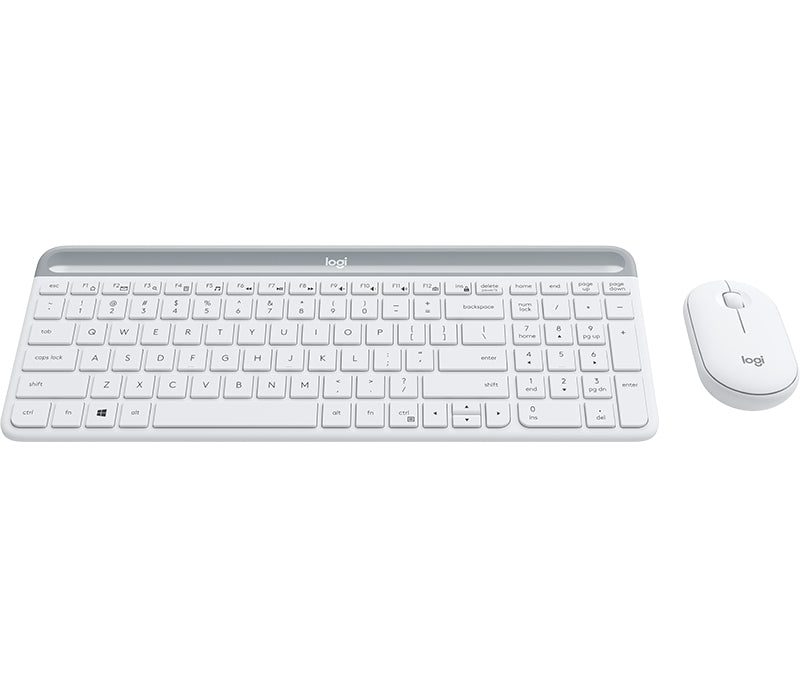 Logitech MK470 Slim WRLS Keyboard + Mouse OFFWHITE - QWERTY US
