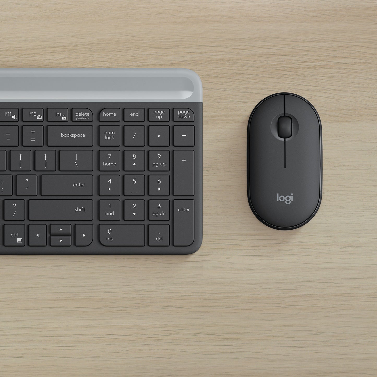 Slim Wireless Keyboard and Mouse Combo MK470 - GRAPHITE - NLB -                 CENTRAL