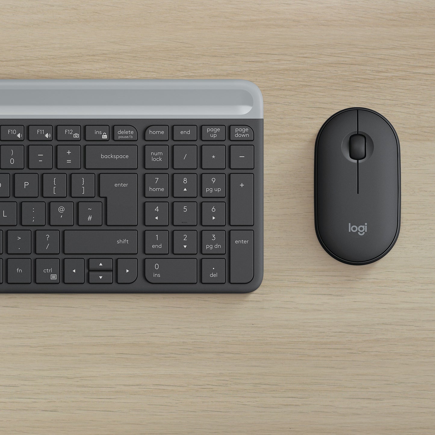 Slim Wireless Keyboard and Mouse Combo MK470 - GRAPHITE - NLB -                 CENTRAL