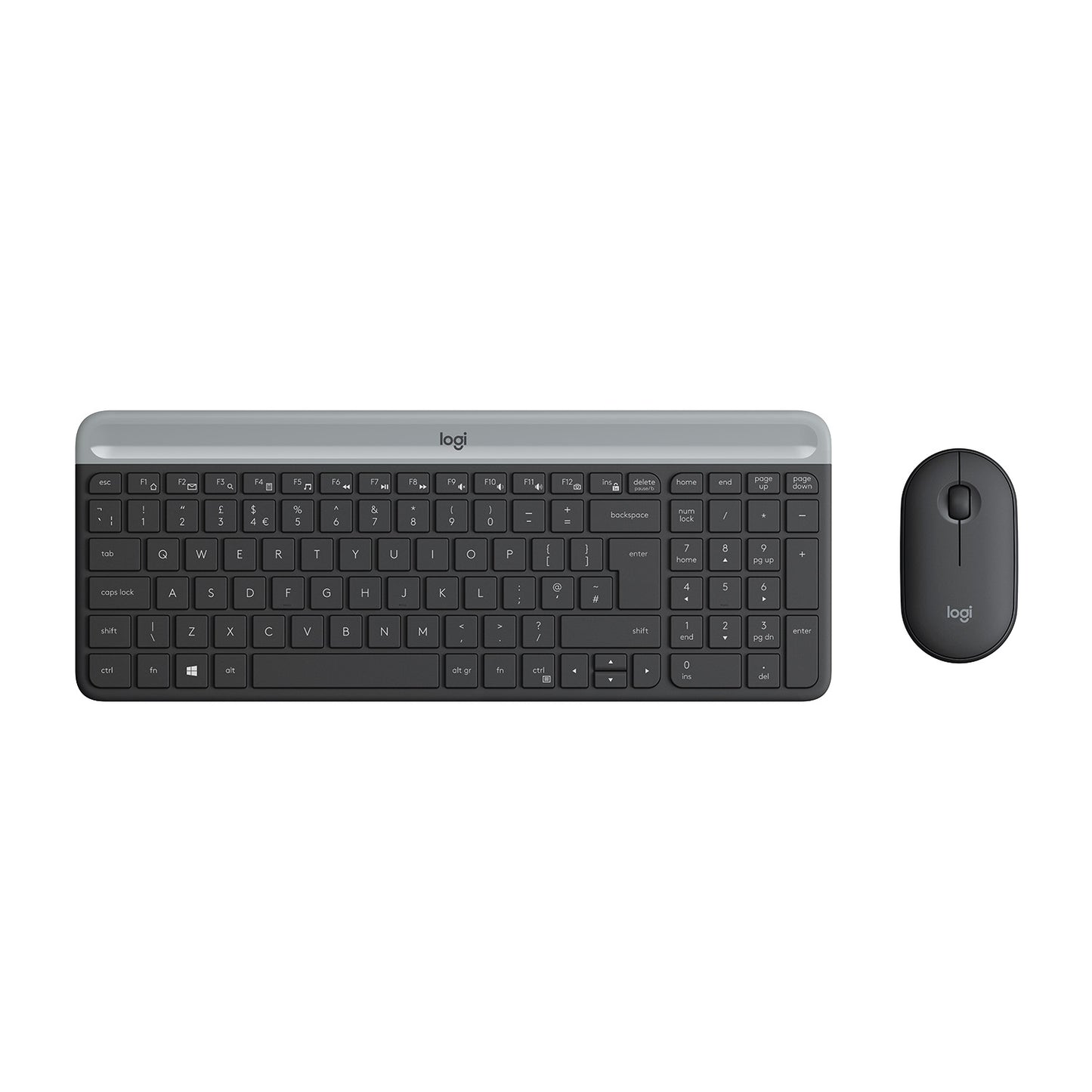 Slim Wireless Keyboard and Mouse Combo MK470 - GRAPHITE - NLB -                 CENTRAL