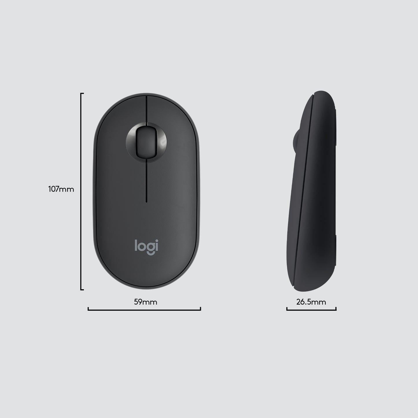 Slim Wireless Keyboard and Mouse Combo MK470 - GRAPHITE - US INTL - INTNL
