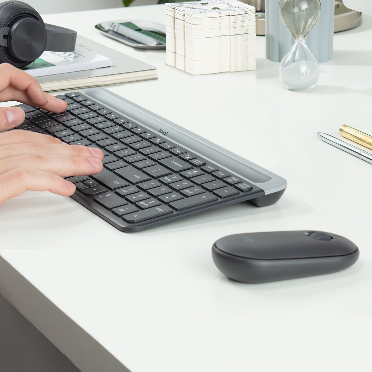 Slim Wireless Keyboard and Mouse Combo MK470 - GRAPHITE - US INTL - INTNL