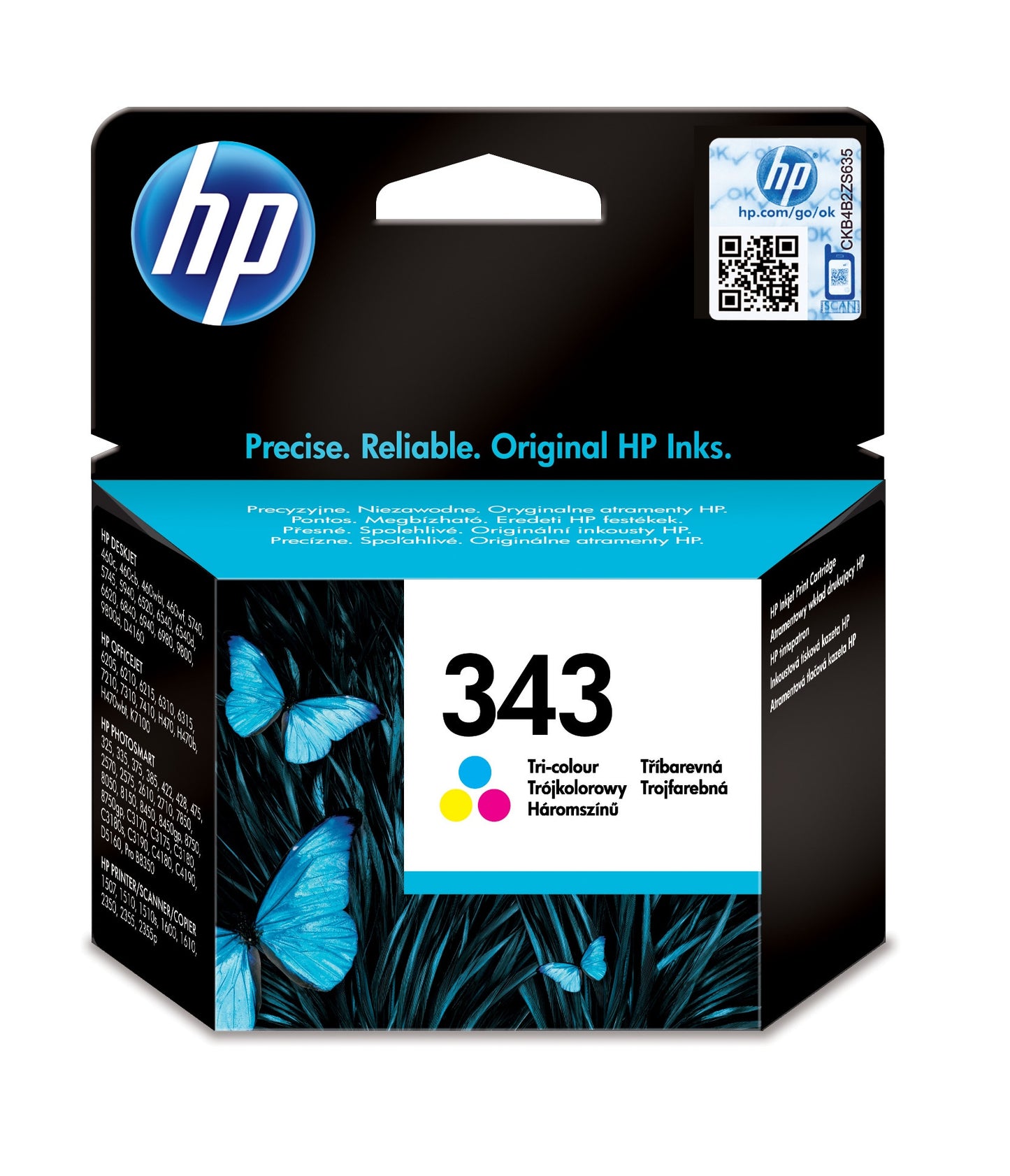 HP 343 INKTCARTRIDGE - Cyan, Magenta, Yellow