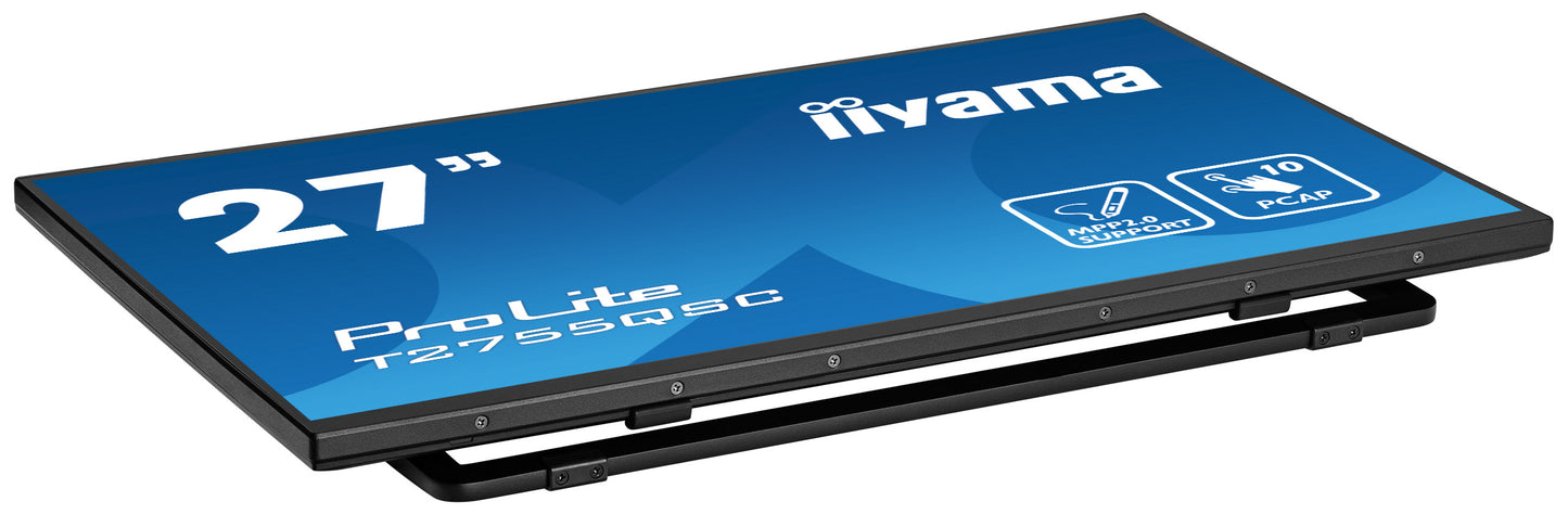 IIYAMA 27W LCD Bonded Projective Capacitive 10-Points Touch QHD Bezel Free IPS