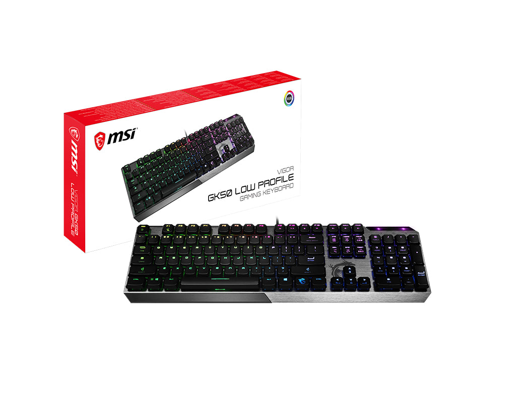 MSI Vigor GK50 BE GAMING Keyboard Azerty BE LOW PROFILE