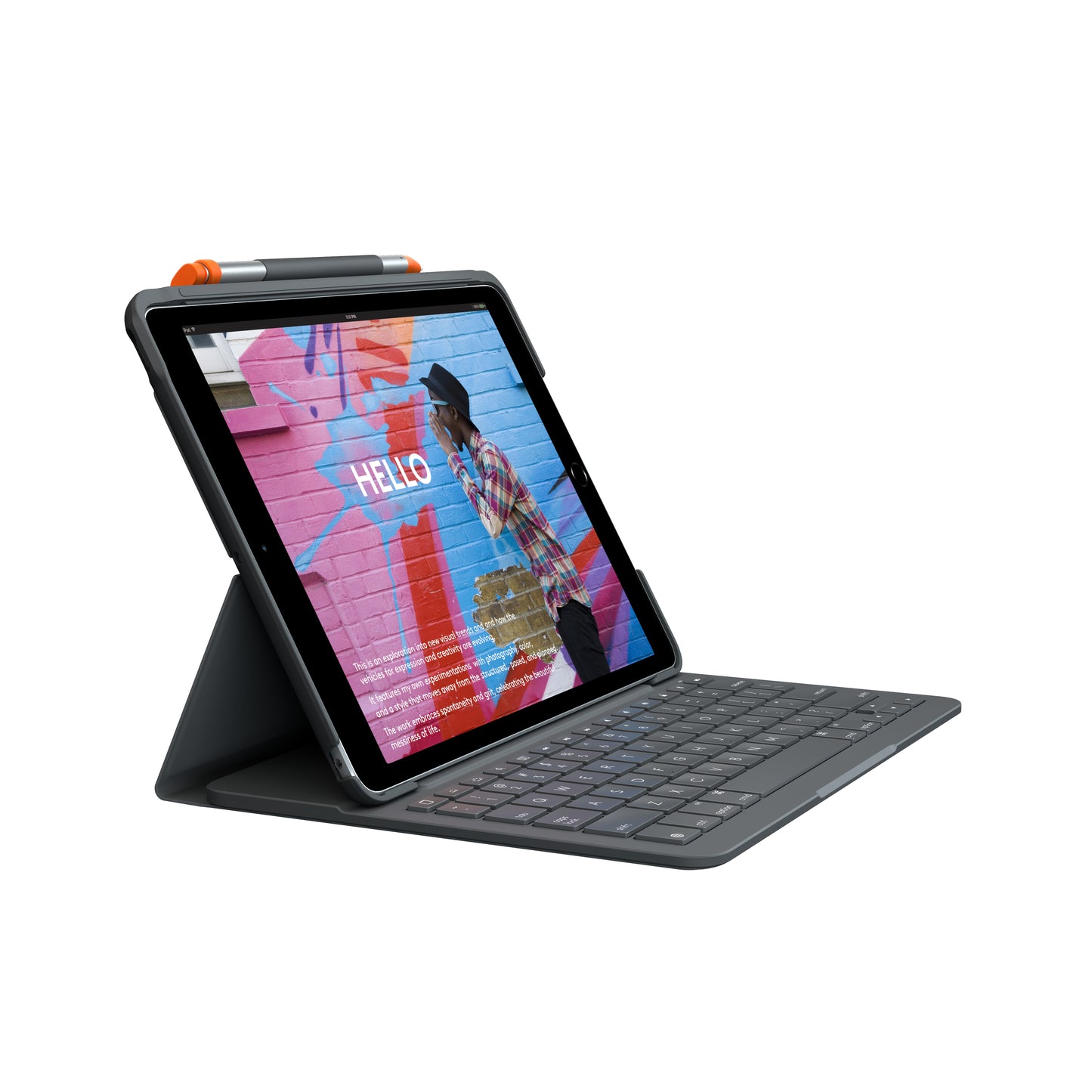 Slim Folio for iPad (7th generation)  -GRAPHITE - UK - INTNL