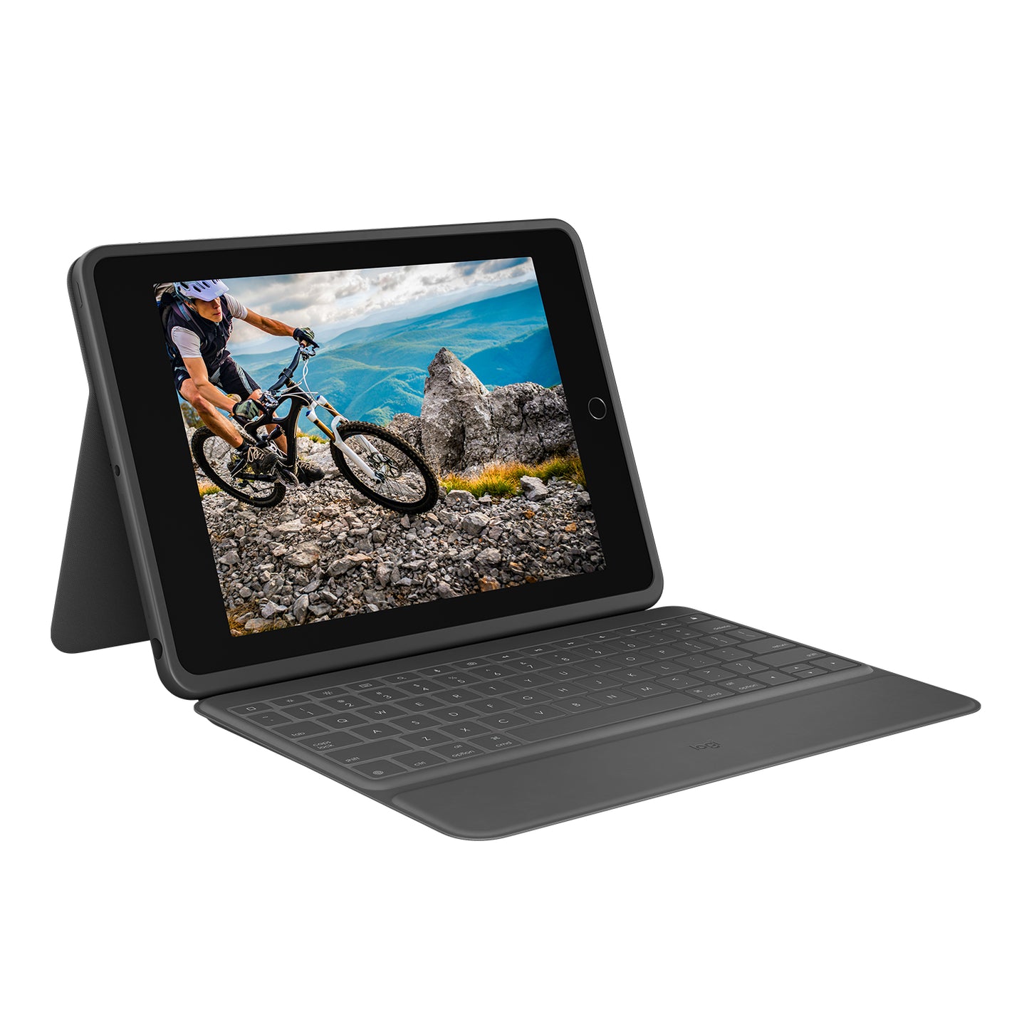 Logitech Rugged Folio iPad (7th + 8th+ 9th generation). - GRAPHITE - Azerty