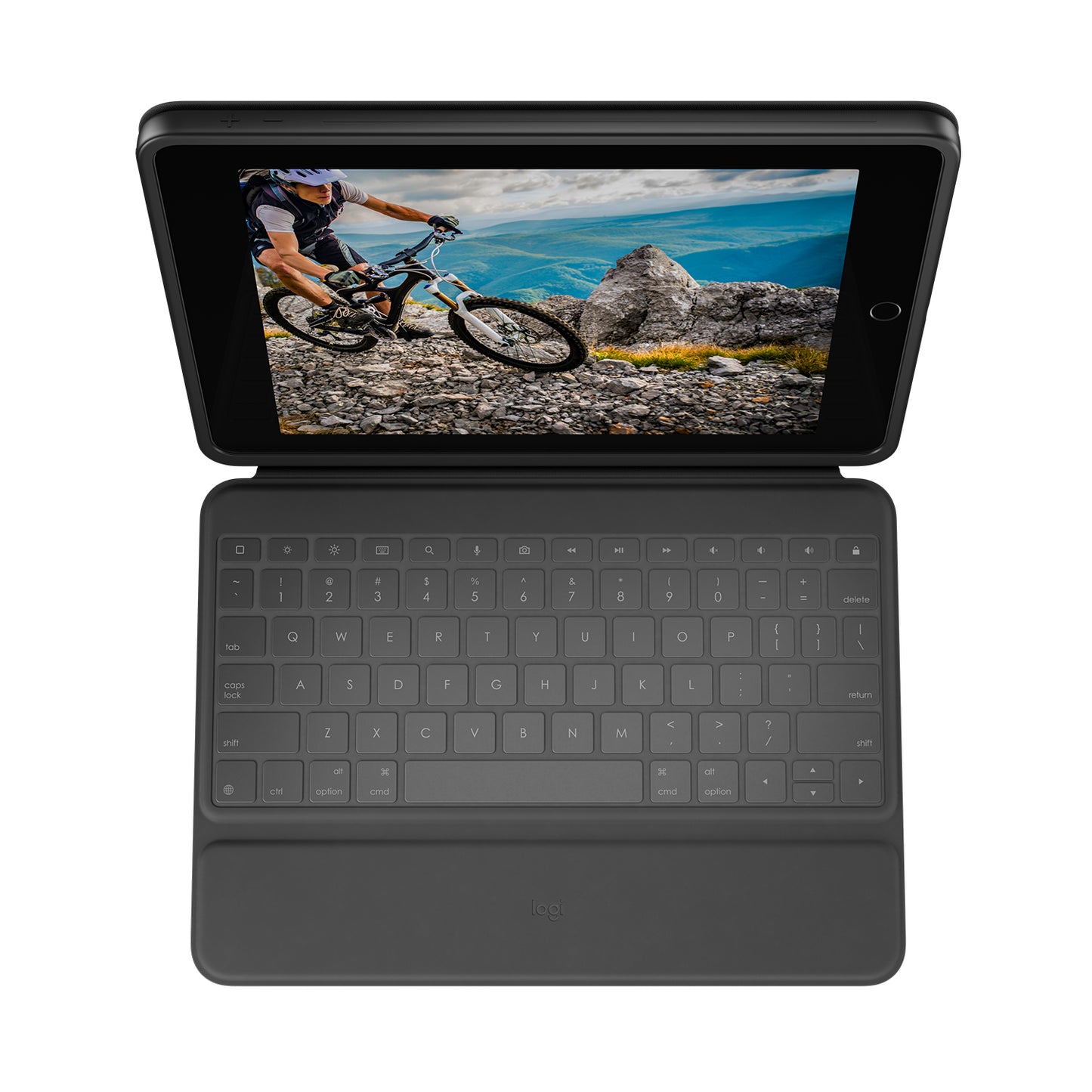 Logitech Rugged Folio iPad (7th + 8th+ 9th generation). - GRAPHITE - Azerty