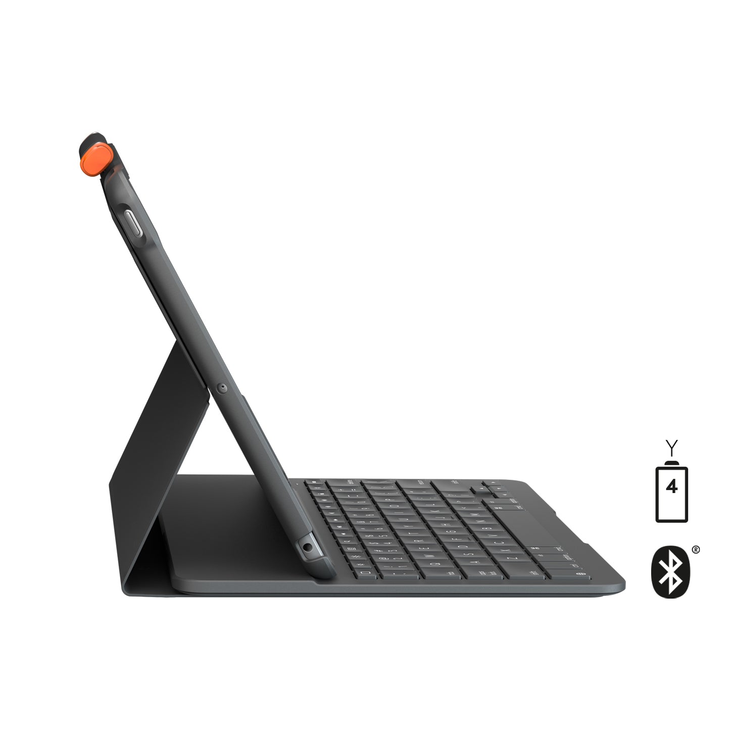 Logitech Slim Folio for iPad (7th + 8th+ 9th generation)  - GRAPHITE - Azerty