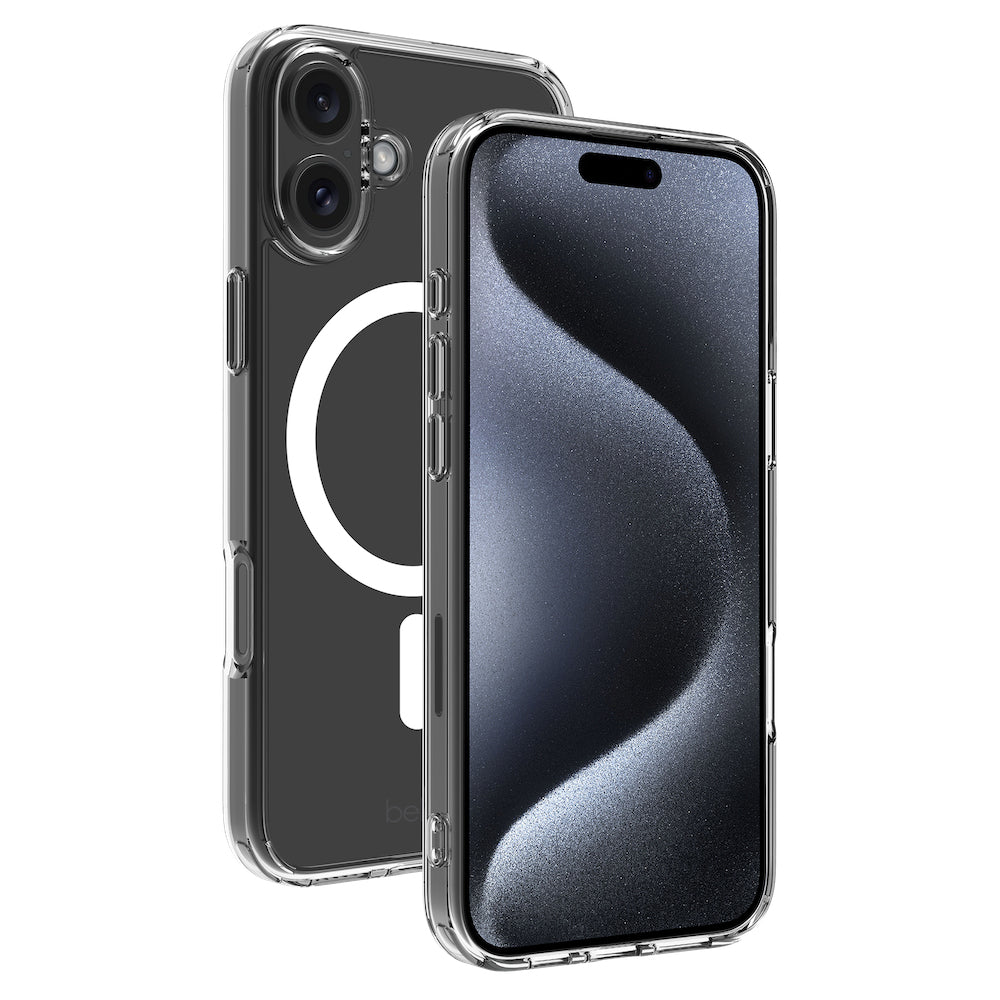 iP 16 Transparant Case Magnetic Ring
