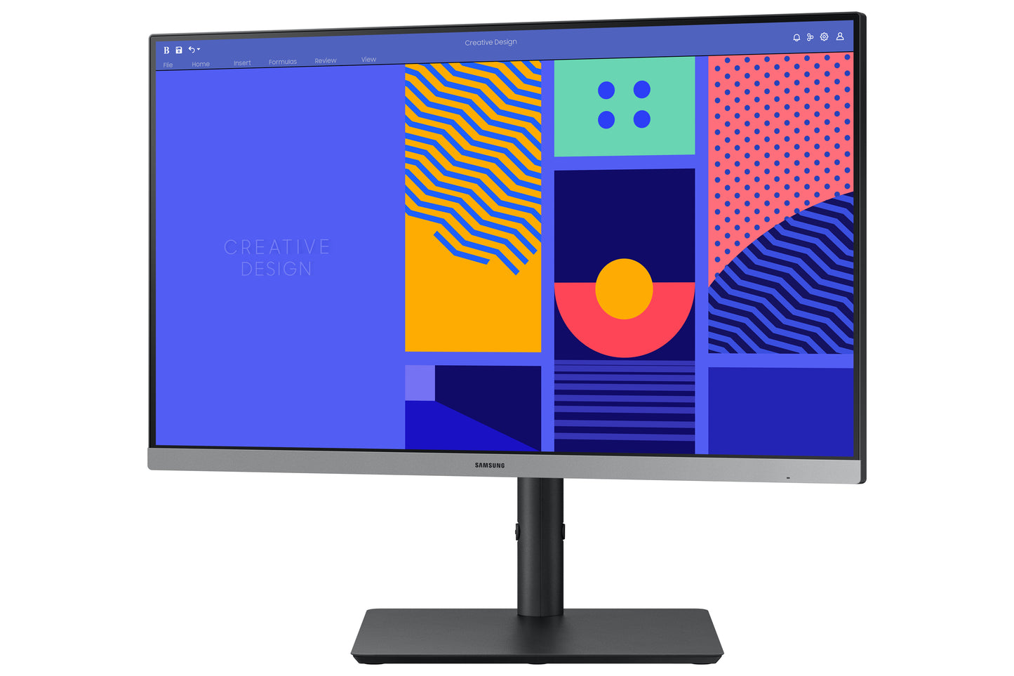 SAMSUNG S24C432 24inch Bezelless 16:9 1920x1080 IPS 4ms HAS/Swivel/Pivot Analog/HDMI/DP USB hub VESA DP+HDMI cable in the box