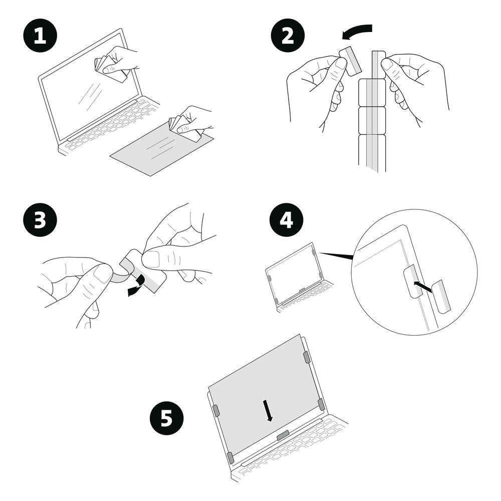Privacy Filter 2-Way Removable 32in Wide 627442