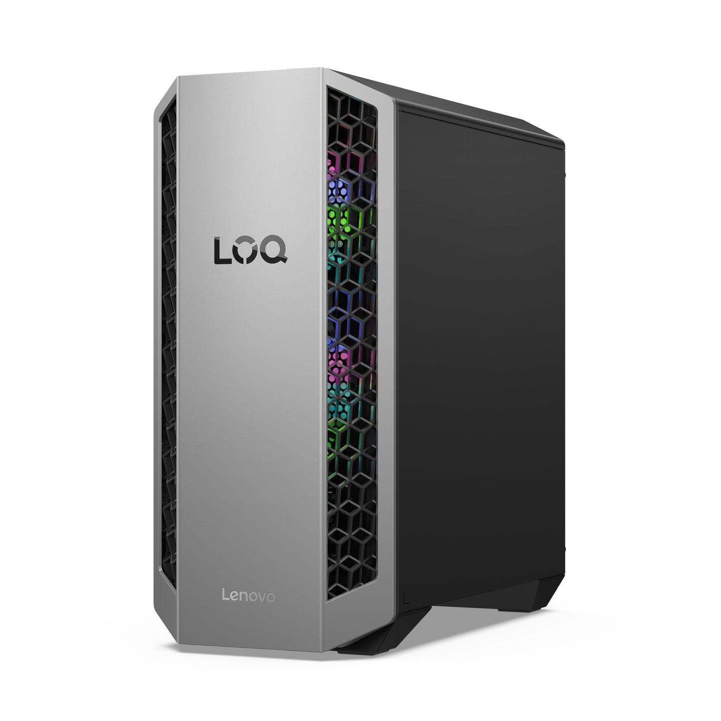 LOQ Tower 26ADR10, AMD Ryzen 7 8745HX, 32GB, 1TB SSD, Nvidia GeForce RTX 5060 8GB, Windows 11 Home, Grijs