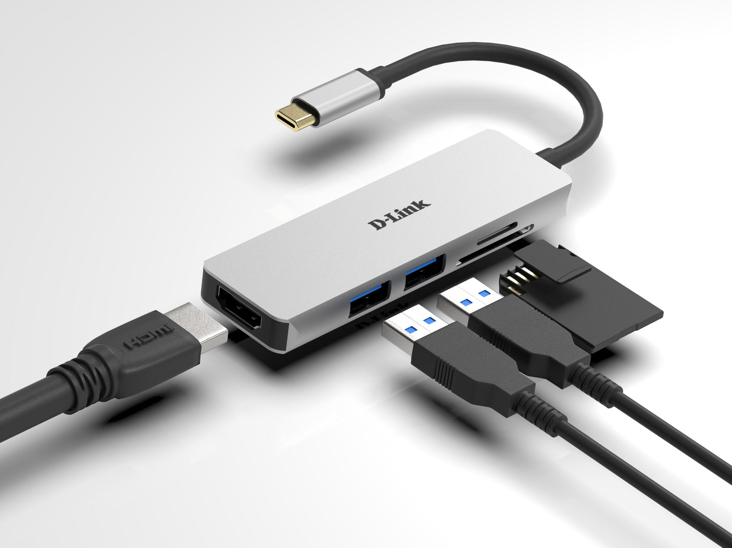 D-Link USB Type C Docking Station for Computer - 3 x USB Ports -                       2 x USB 3.0 - HDMI - Thunderbolt - Wired