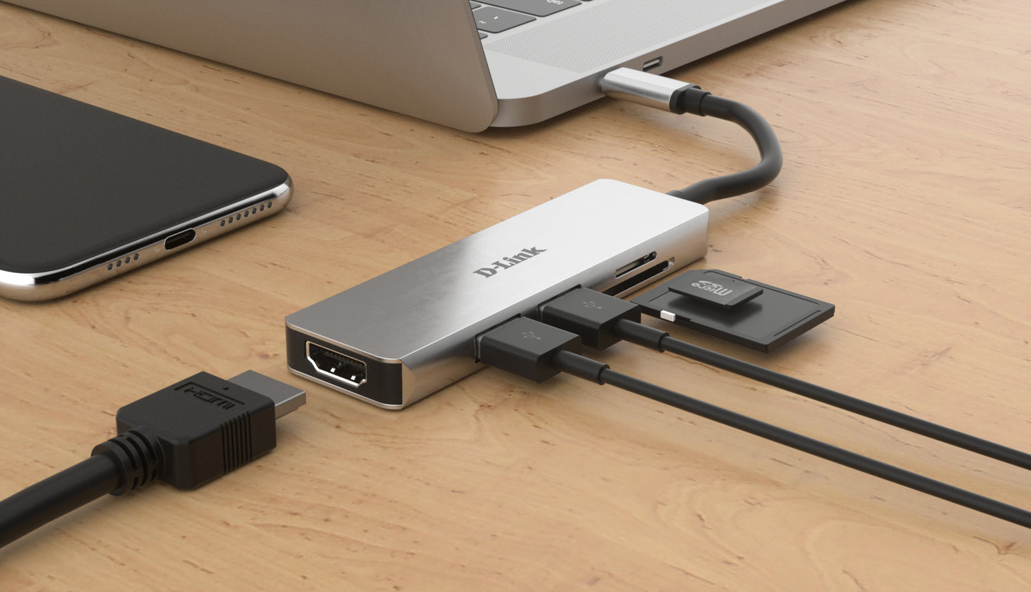 D-Link USB Type C Docking Station for Computer - 3 x USB Ports -                       2 x USB 3.0 - HDMI - Thunderbolt - Wired