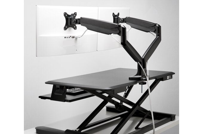 One-Touch Height Adjustable Dual Monitor K59601WW