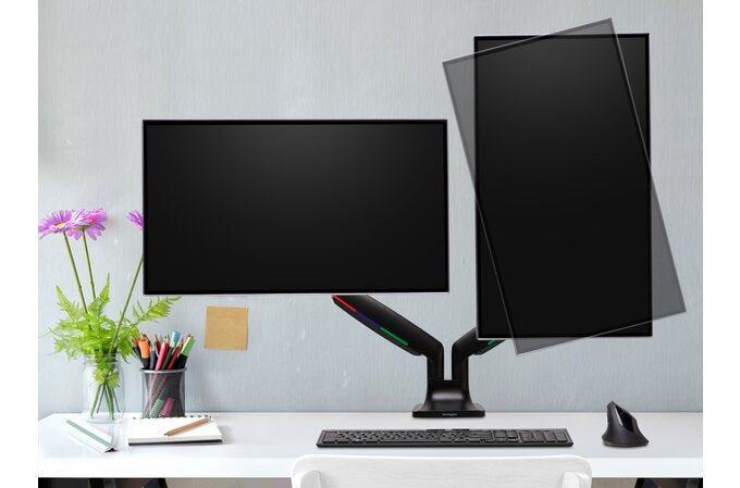 One-Touch Height Adjustable Dual Monitor K59601WW