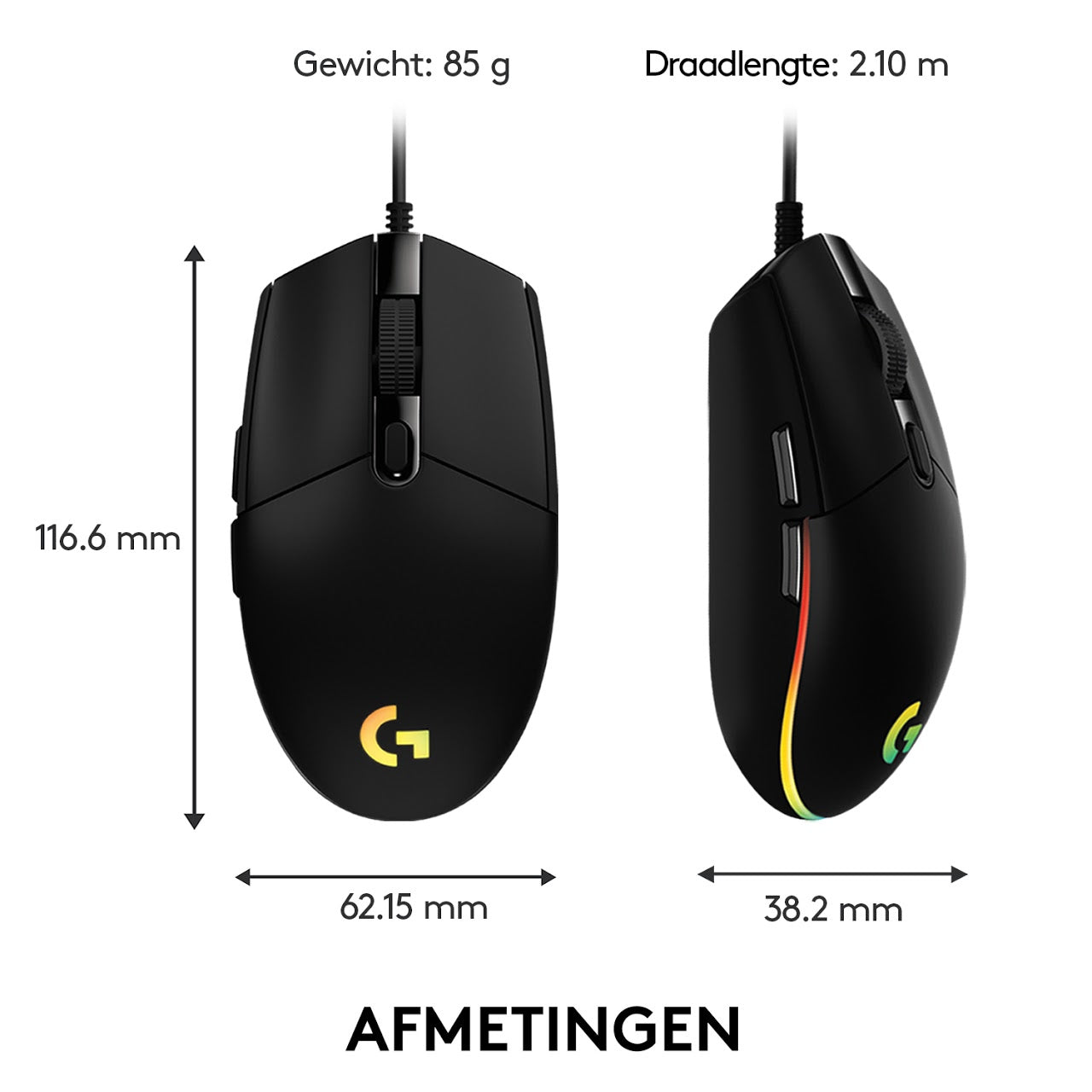 LOGITECH G203 GAMING MOUSE BlACK