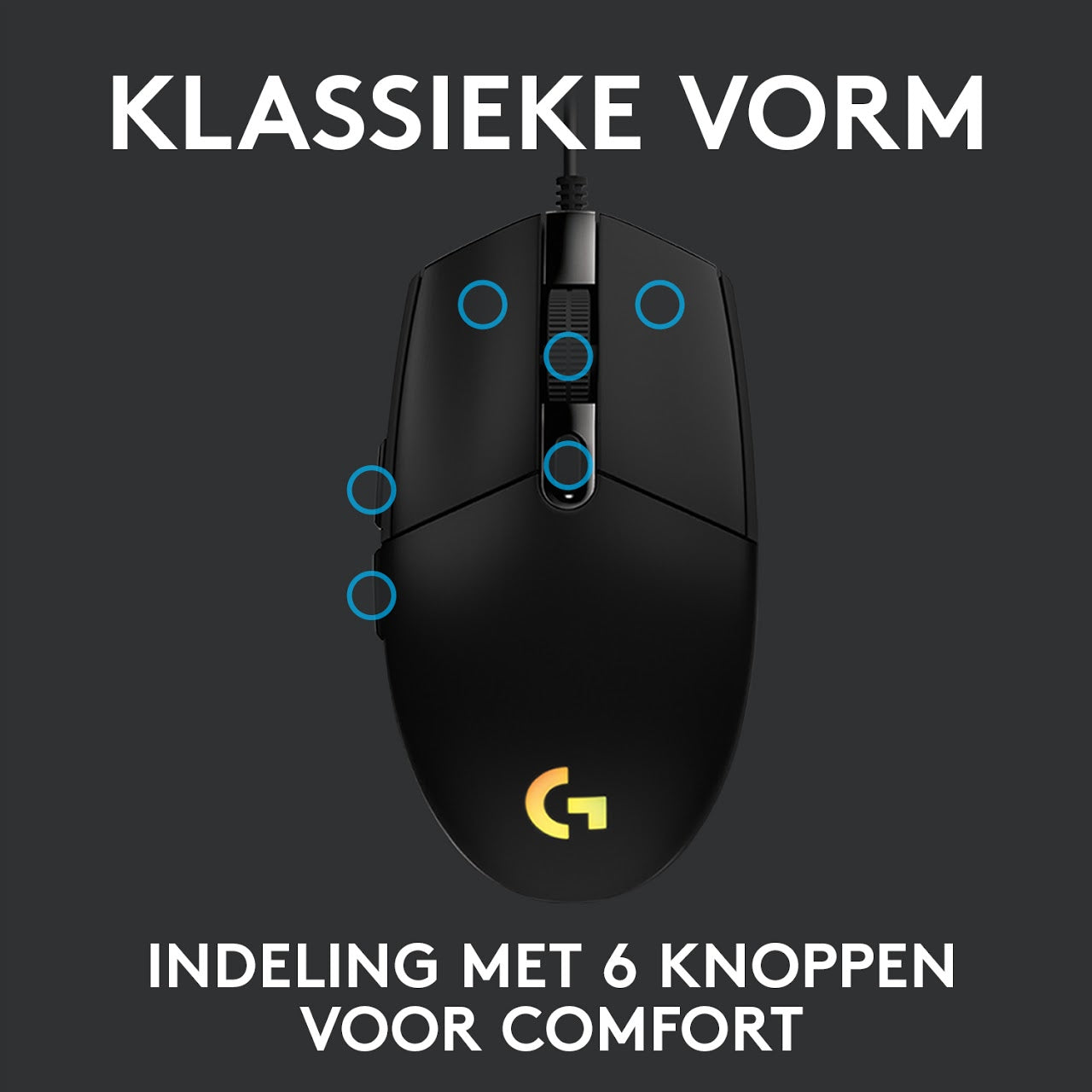 LOGITECH G203 GAMING MOUSE BlACK