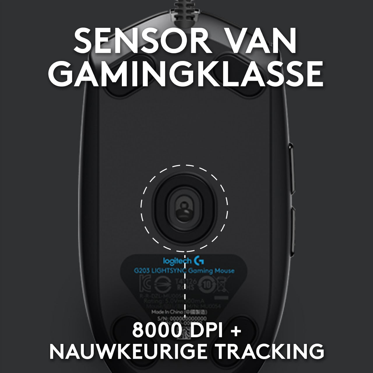 LOGITECH G203 GAMING MOUSE BlACK