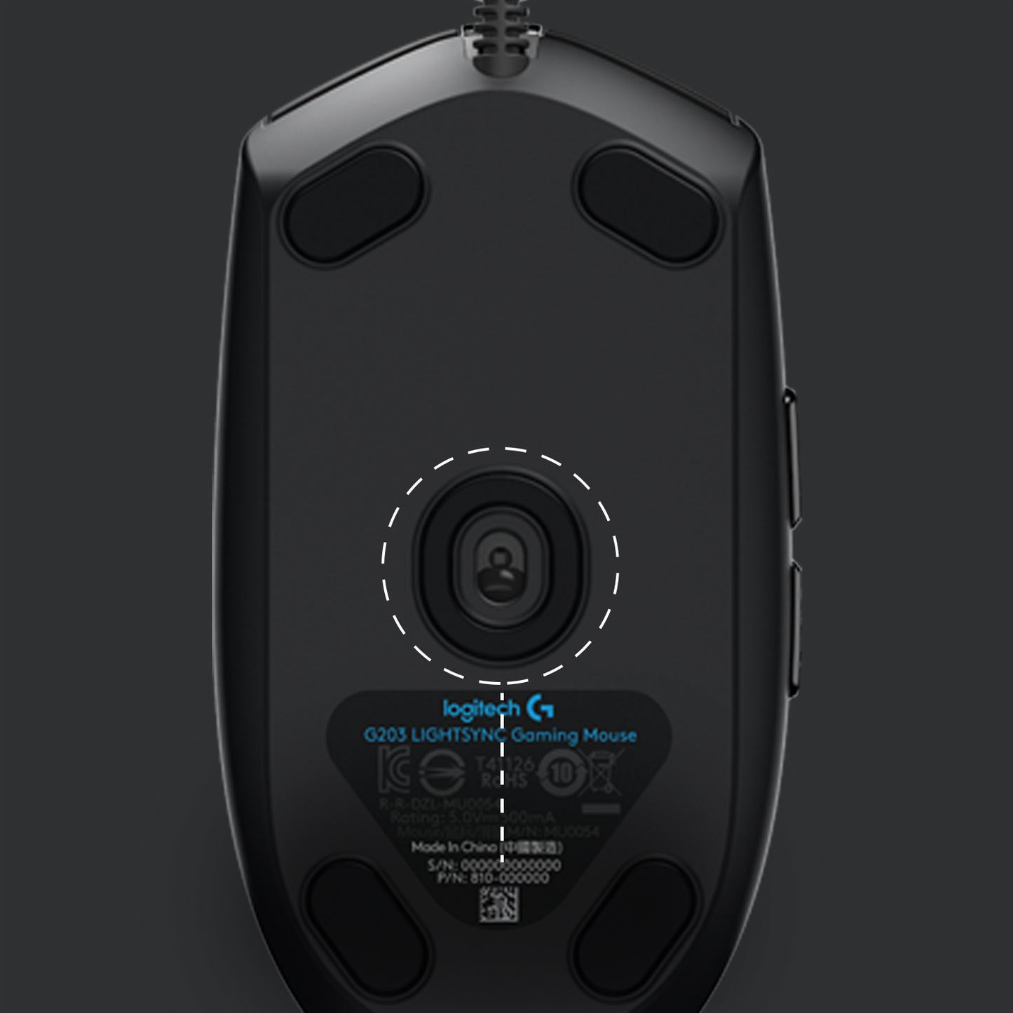 LOGITECH G203 GAMING MOUSE BlACK