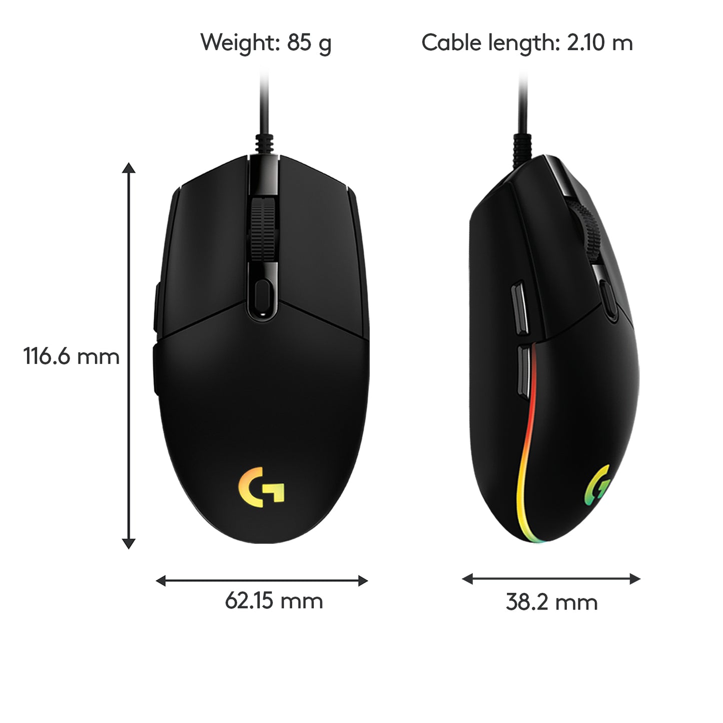 LOGITECH G203 GAMING MOUSE BlACK