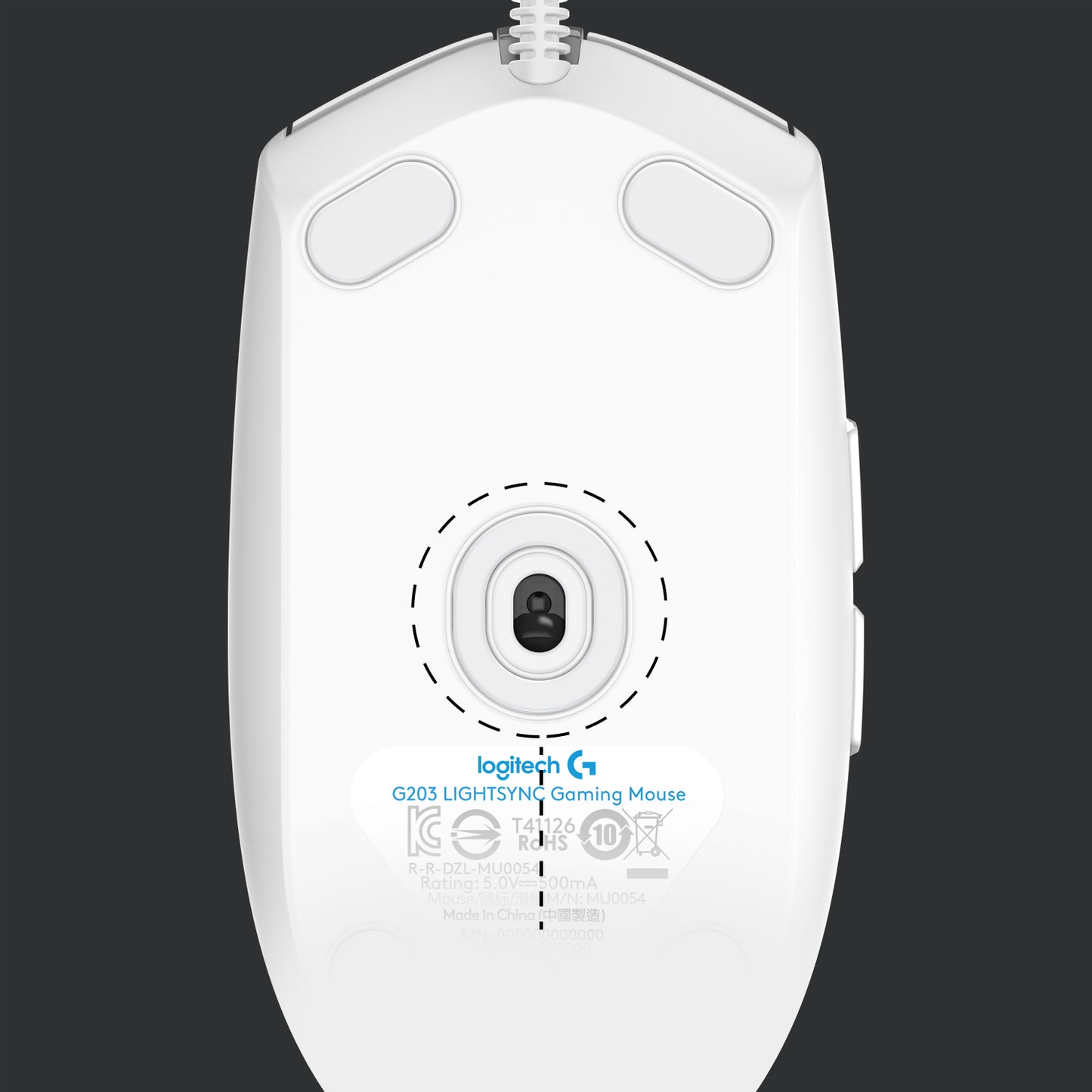 Logitech G203 LIGHTSYNC Gaming Mouse WHITE