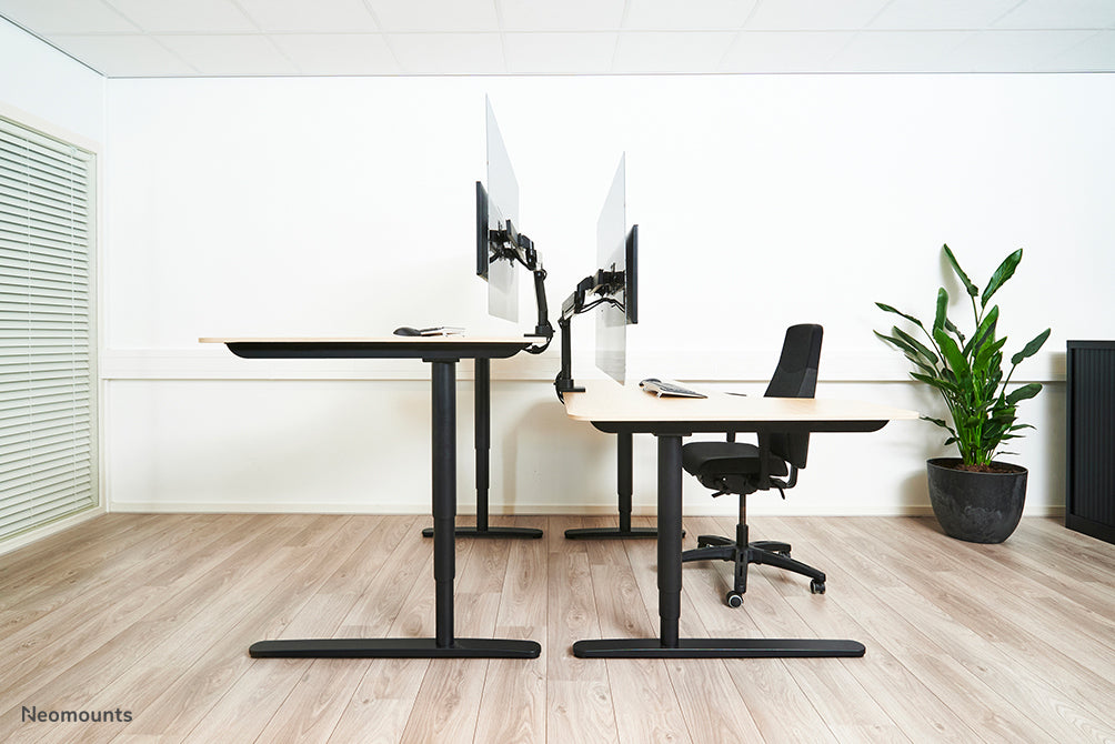 Transparent Protection Screen for dual monitor use - assembly on VESA 100x100 mm