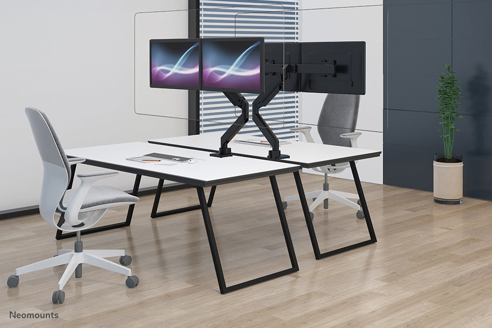 Transparent Protection Screen for dual monitor use - assembly on VESA 100x100 mm